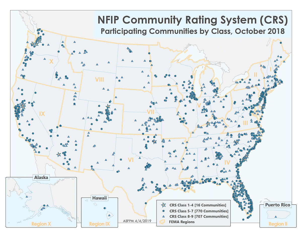 Map of CRS participating communities.