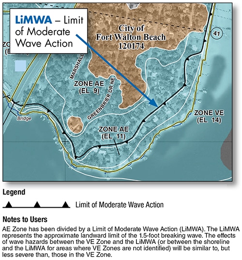 Map showing LiMWA line.